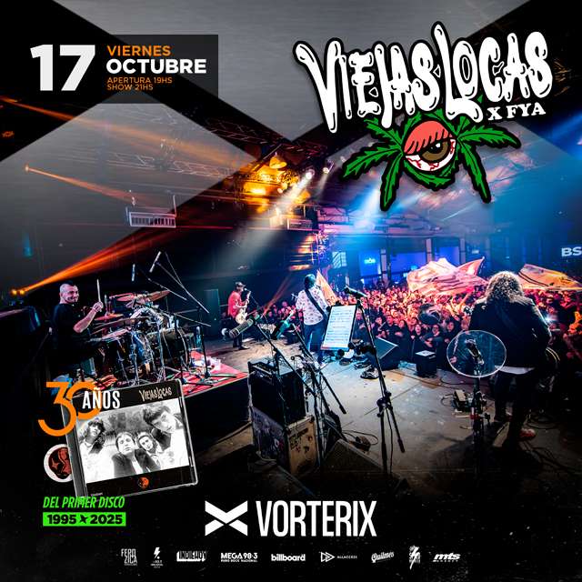 VIEJAS LOCAS X FyA FESTEJA 30 AÑOS DE SU PRIMER DISCO - 17 de Octubre