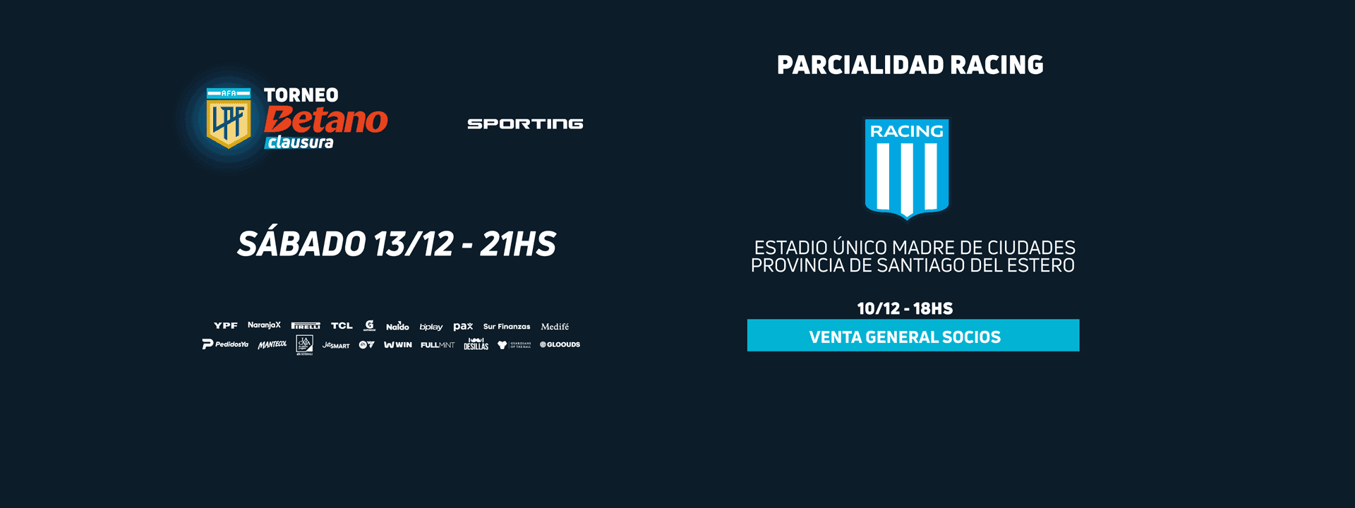 RACING CLUB VS. ESTUDIANTES LP - Final Torneo Betano Clausura 2025