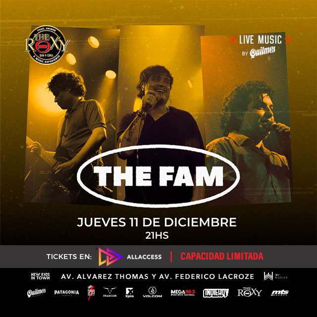 THE FAM EN VIVO en The Roxy Bar & Grill