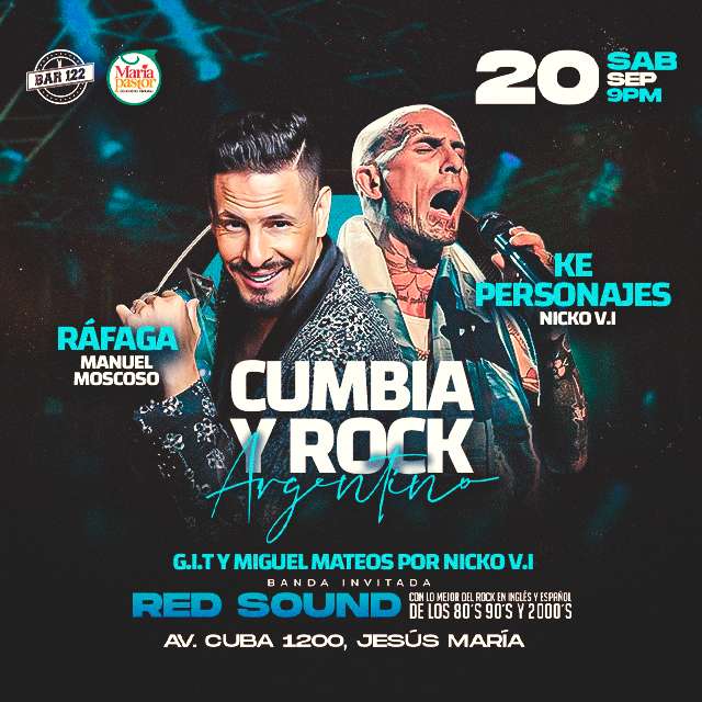 Rock y Cumbia Argentina en Vivo en BAR 122