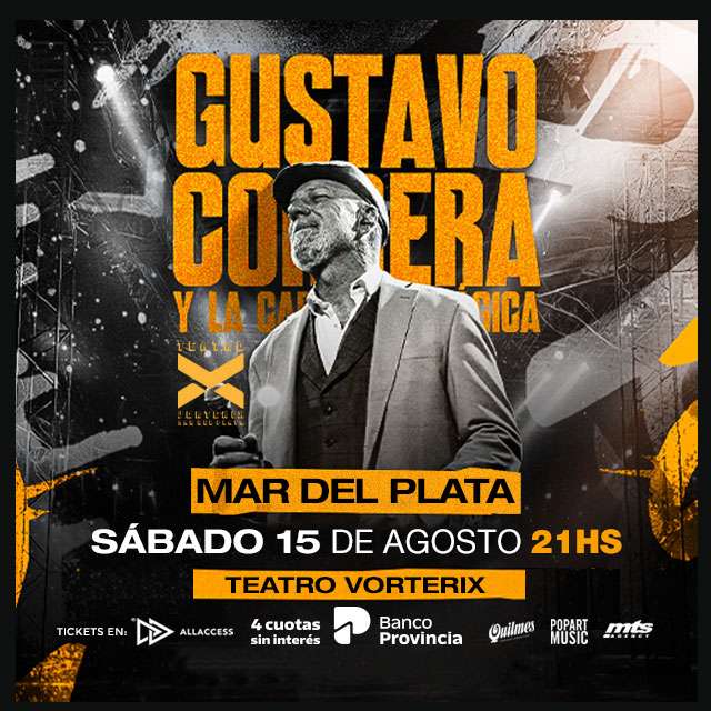 GUSTAVO CORDERA Y LA CARAVANA MAGICA EN MAR DEL PLATA - 15 de Agosto
