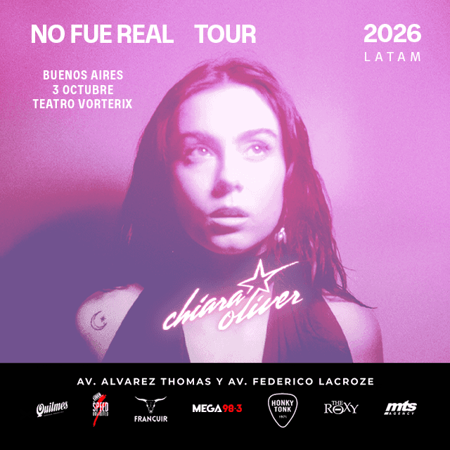 CHIARA OLIVER - Sábado 3 de Octubre 2026