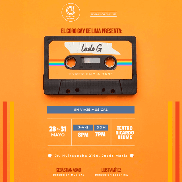 Lado G - Coro Gay de Lima - Del 28 de 31 de Mayo del 2026