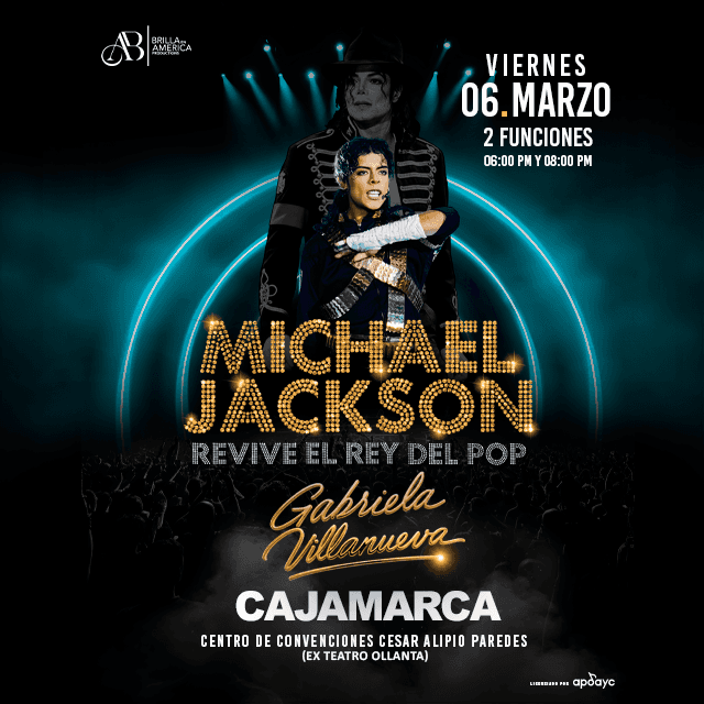 Revive El Rey del Pop Michael Jackson - Cajamarca en Centro De Convenciones Cesar Alipio Paredes