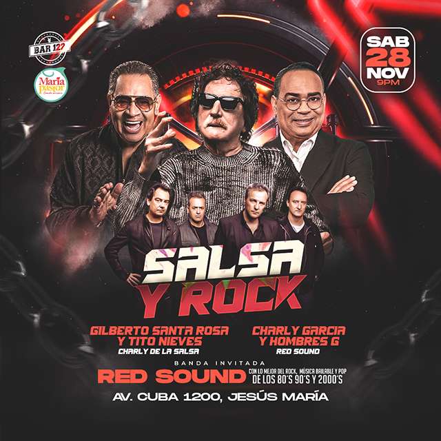 Rock y Salsa - 28 de Noviembre en BAR 122