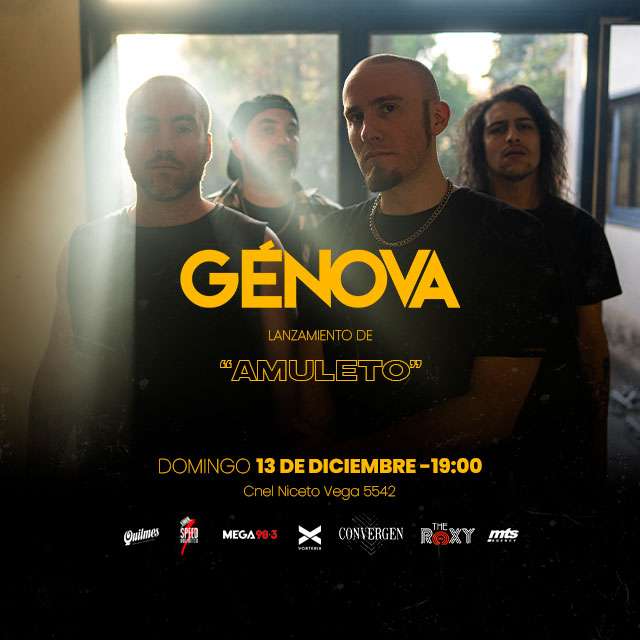 GENOVA - Lanzamiento de "AMULETO" - 13 de Diciembre 2026