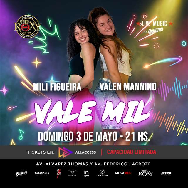 VALE MIL en The Roxy Bar & Grill