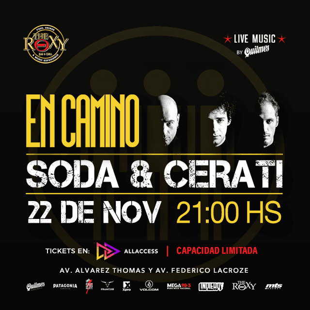 EN CAMINO - HOMENAJE A LA OBRA DE GUSTAVO CERATI en The Roxy Bar & Grill