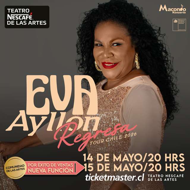 Eva Ayllon "Regresa" - Tour Chile 2026 - 14 y 15 de Mayo 2026