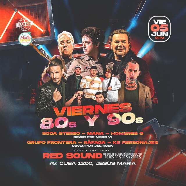 Viernes 80s y 90s - 05 De Junio