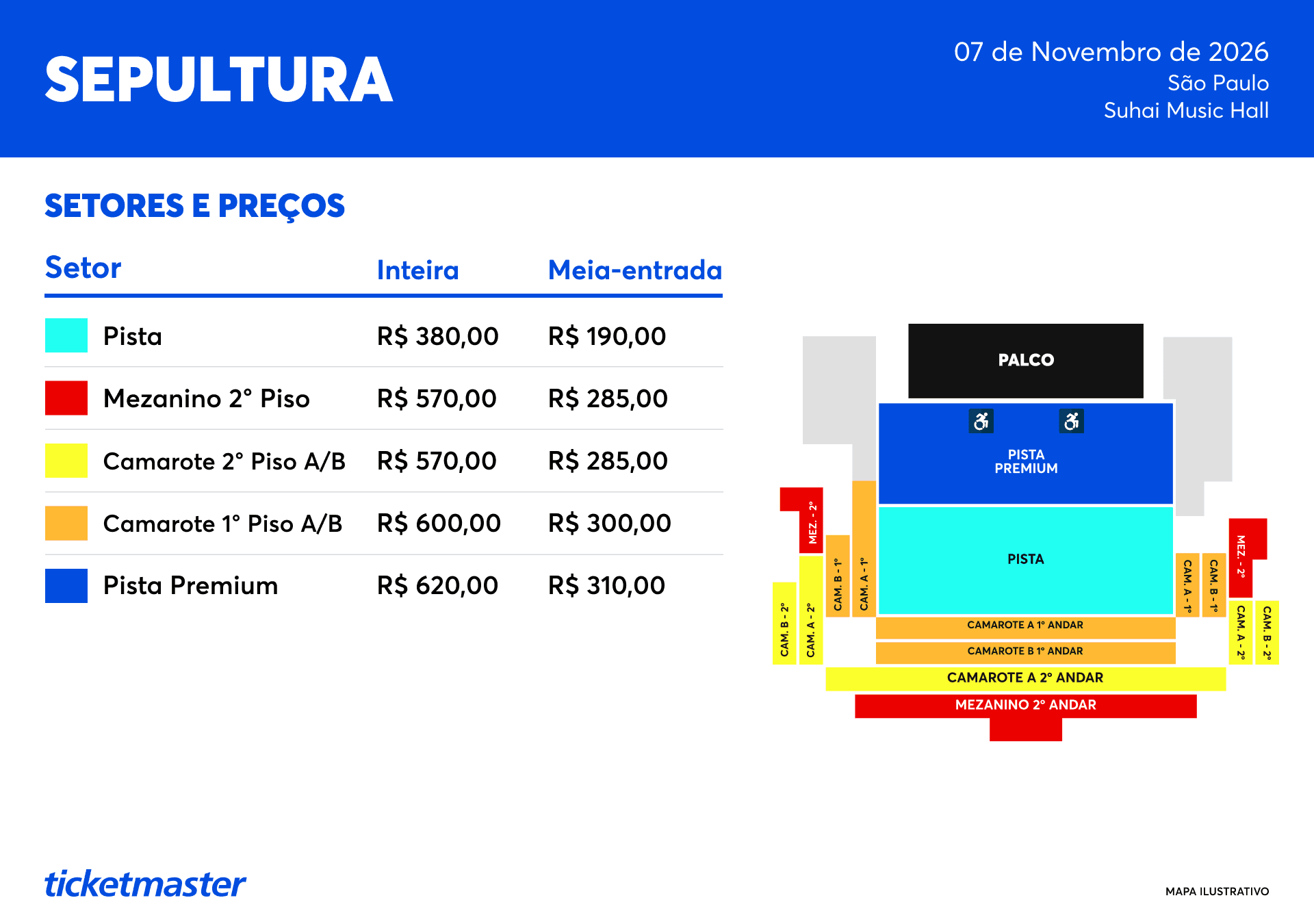 Mapa do evento