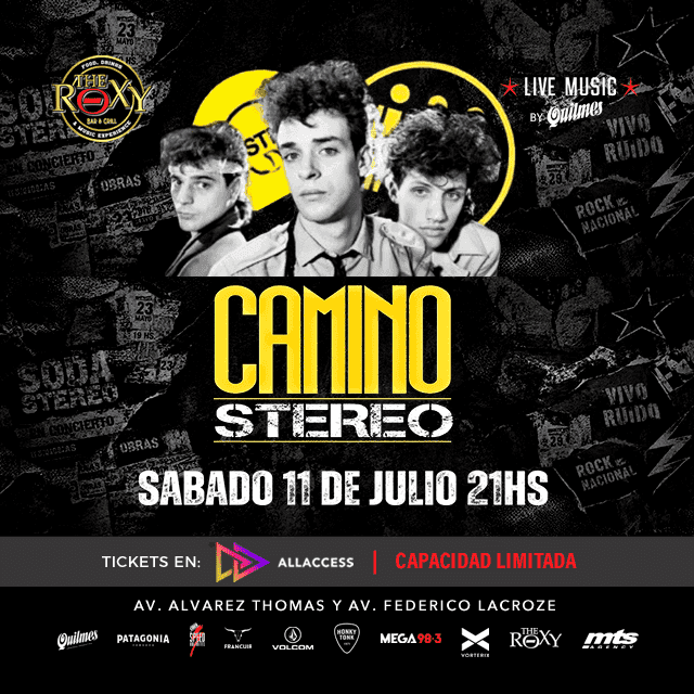 CAMINO STEREO - Tributo a Soda & Cerati / FLORECER - Sábado 11 de Julio 2026