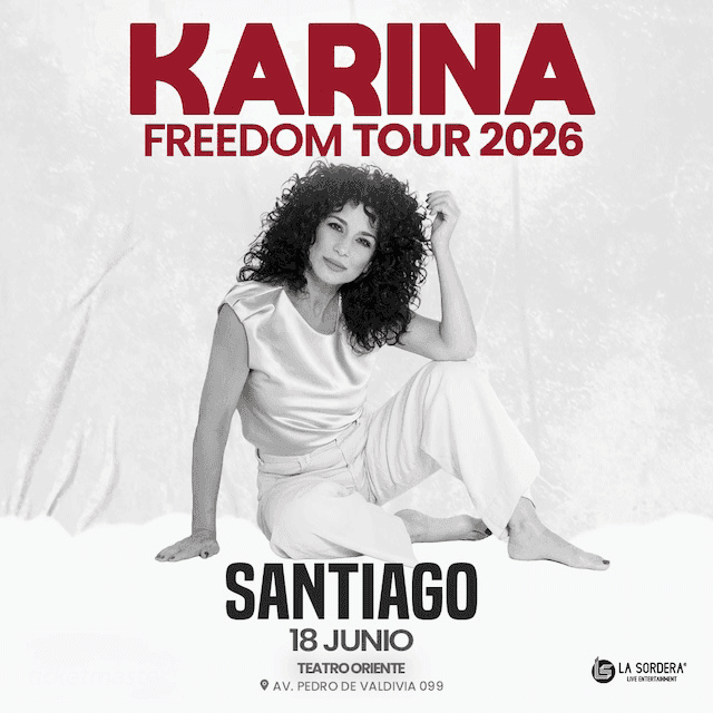 Karina - Freedom Tour 2026 - 18 de Junio 2026
