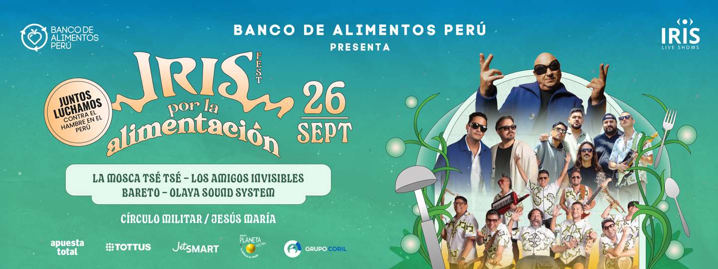 Banner Iris Fest Por La Alimentación