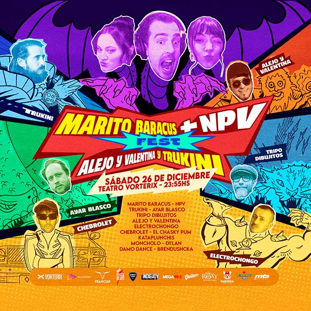 MARITO BARACUS y NPV FEST: Edición Multiverso con Trukini, Alejo y Valentina y más - Sábado 26 de Diciembre 2026