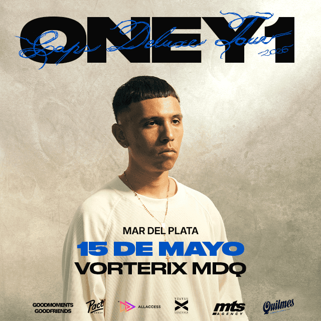 ONEY1 EN MAR DEL PLATA en Teatro Vorterix Mar del Plata