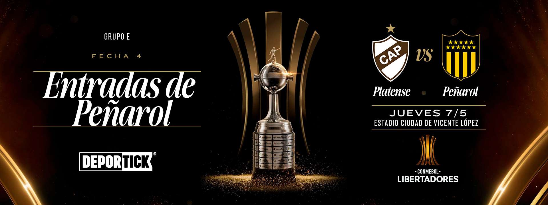 PARCIALIDAD VISITANTE - Platense (ARG) vs. Peñarol (URU)