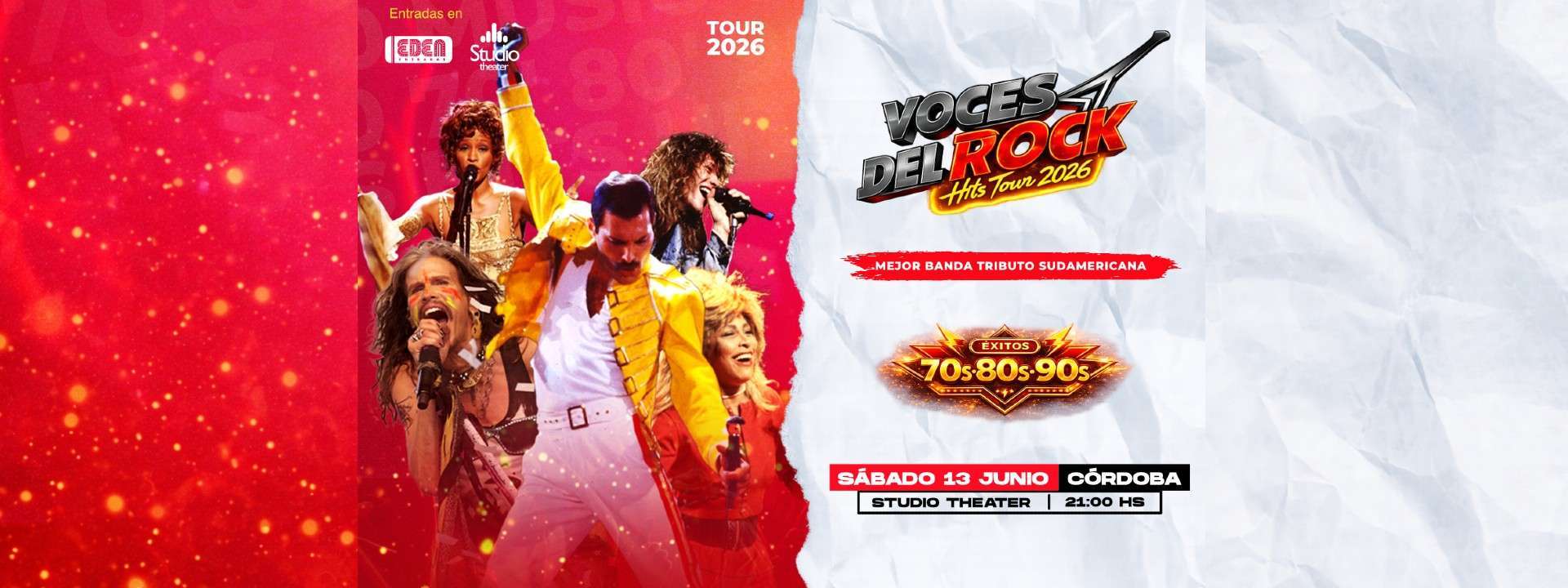 Hits Tour 2026 - Voces del Rock