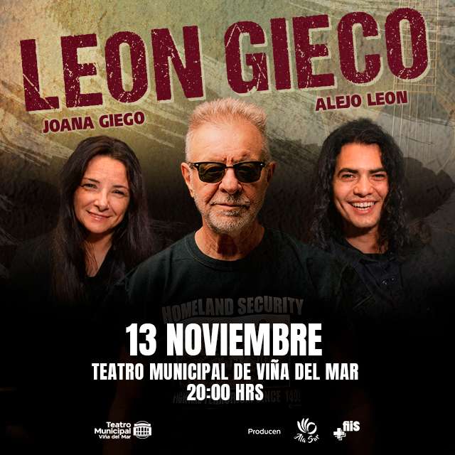 Leon Gieco -Teatro Municipal de Viña del Mar en Teatro Municipal de Viña del Mar