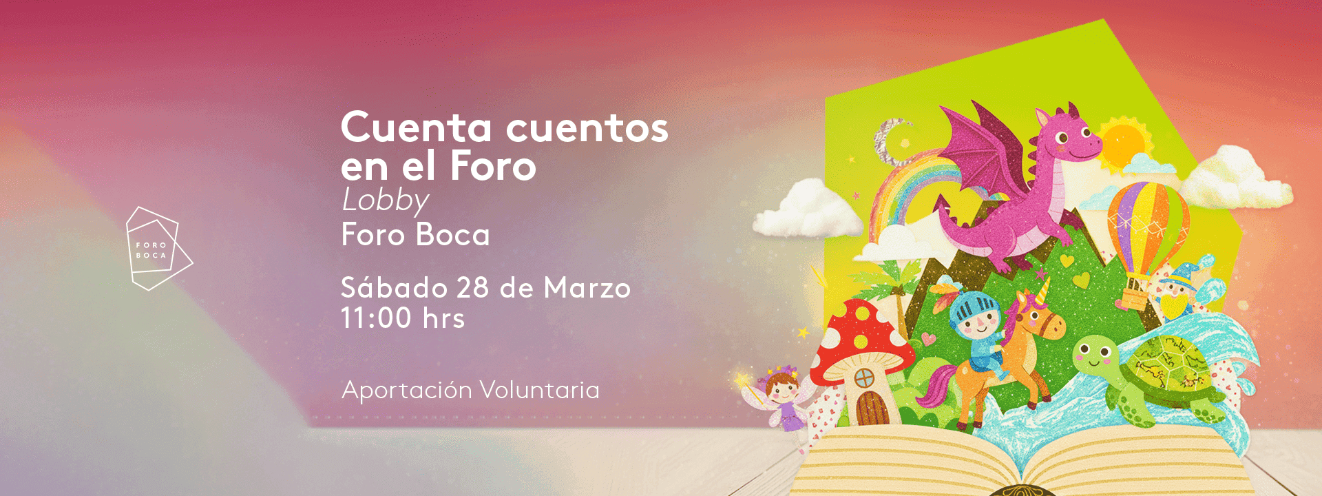 Cuenta cuentos en el Foro