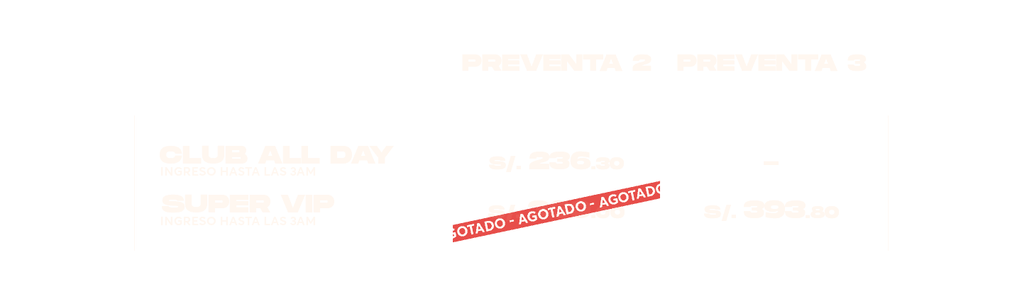 TABLA DE PRECIOS - image