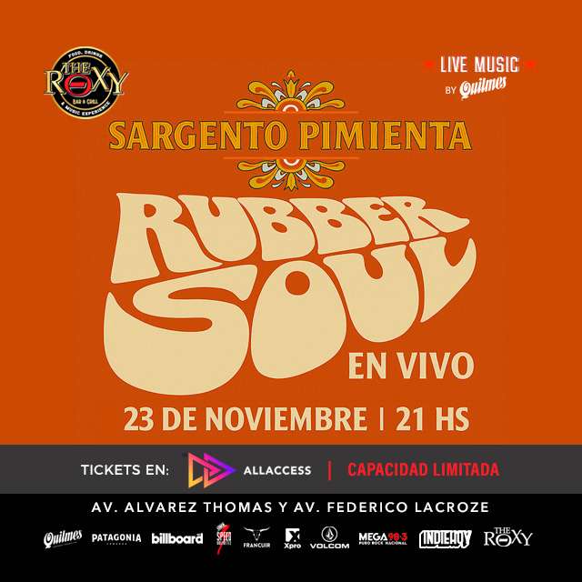SARGENTO PIMIENTA TOCA "RUBBER SOUL" EN VIVO! - 23 de Noviembre