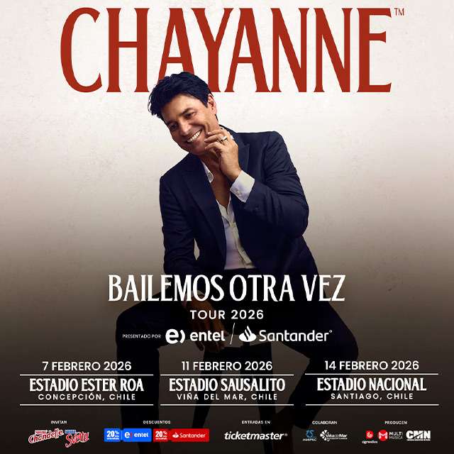 Chayanne - Bailemos Otra Vez en Concepción, Santiago y Viña del Mar