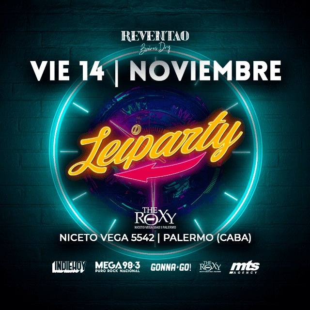 LEIPARTY - LA FIESTA DEL RELOJ - 14 de Noviembre