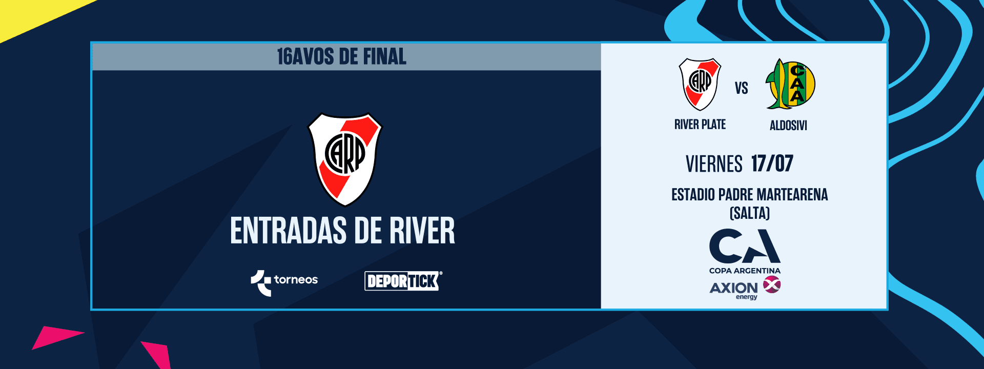 Entradas River - 16avos de final 