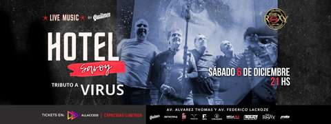 HOTEL SAVOY (tributo a VIRUS) - 10 ANIVERSARIO