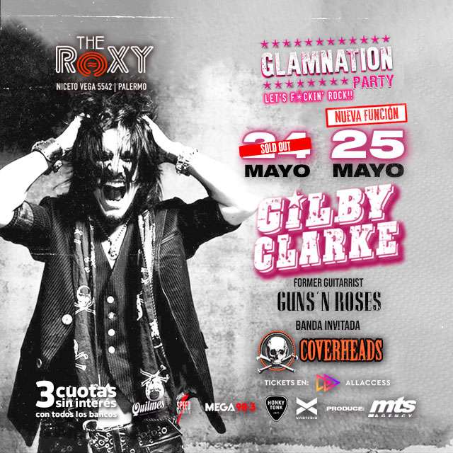 GILBY CLARKE EN BUENOS AIRES en The Roxy Live