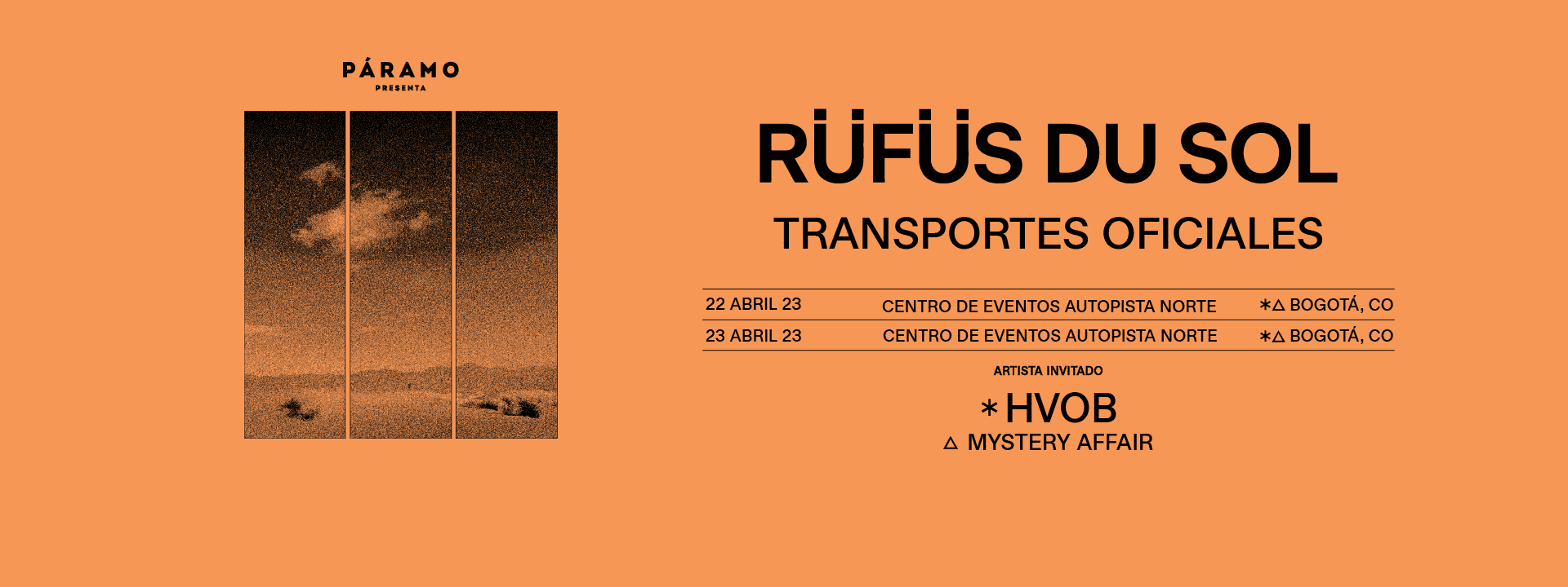 TRANSPORTES OFICIALES  RUFUS DU SOL - BOGOTÁ