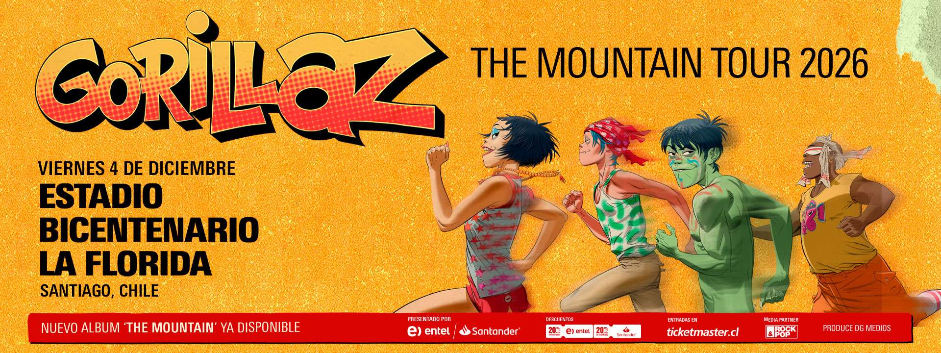 GORILLAZ - The Mountain Tour 2026