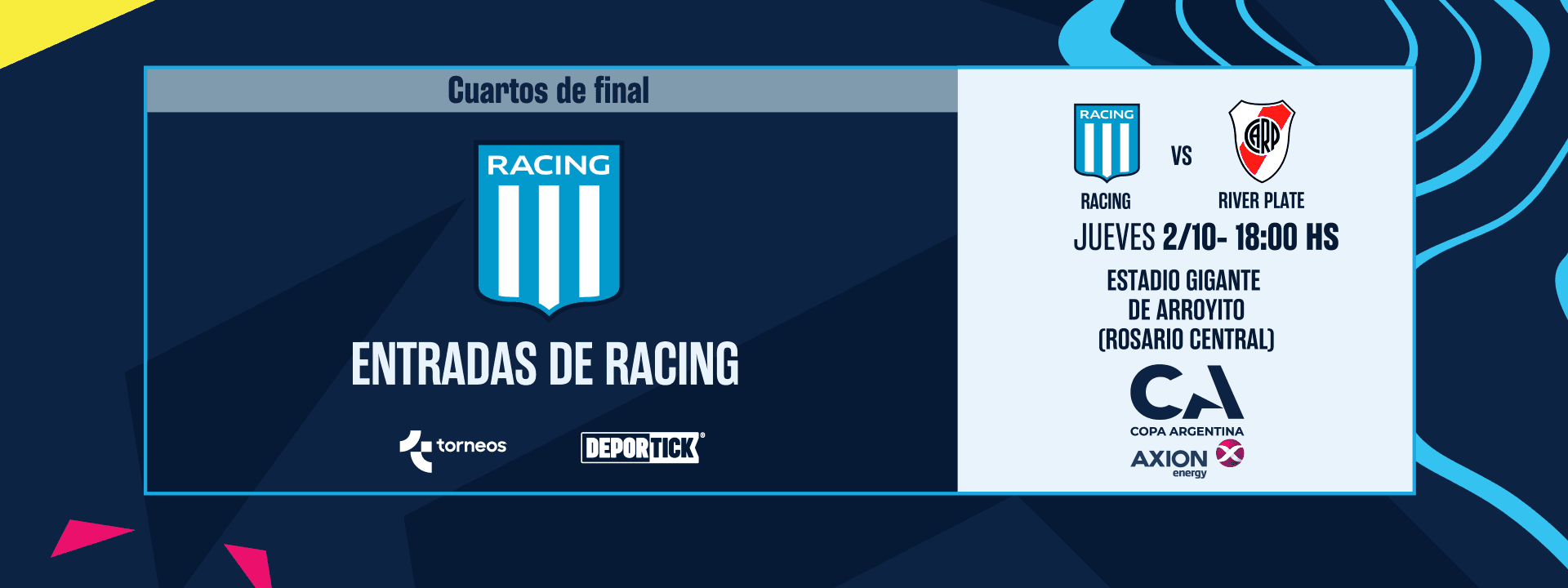 Racing Club vs. River Plate - 4tos. Copa Argentina 2025