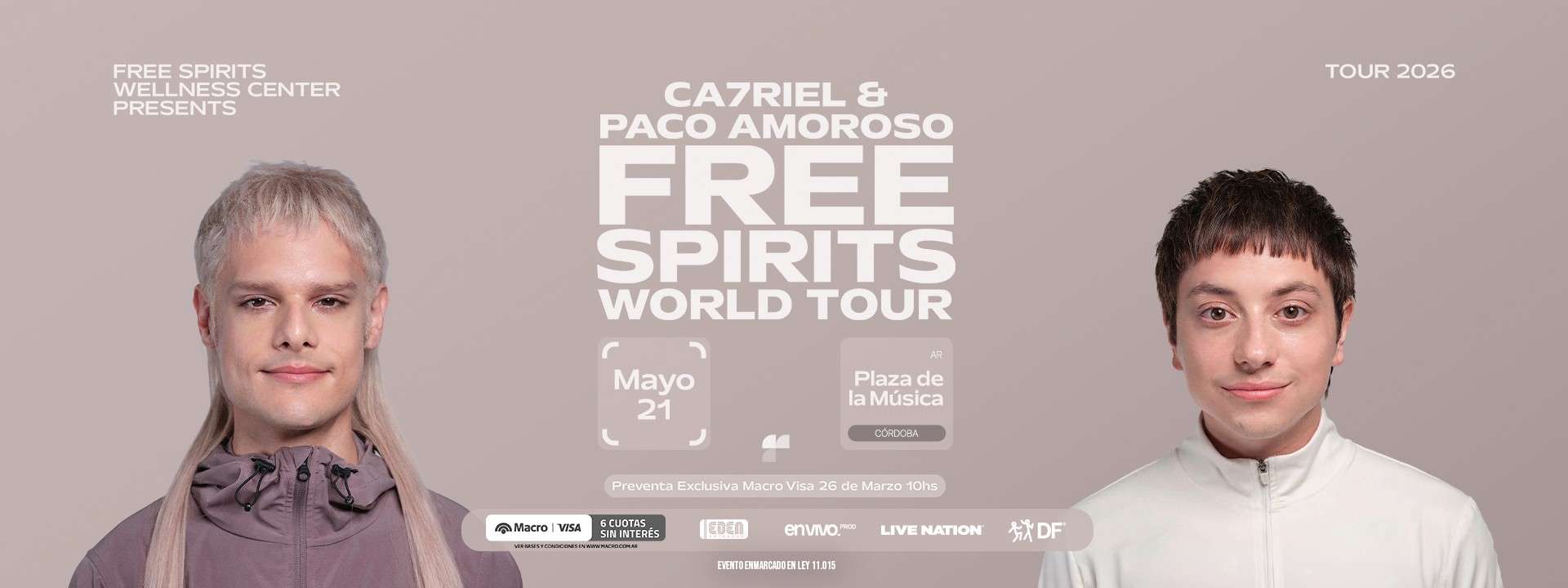 Banner CA7RIEL & Paco Amoroso