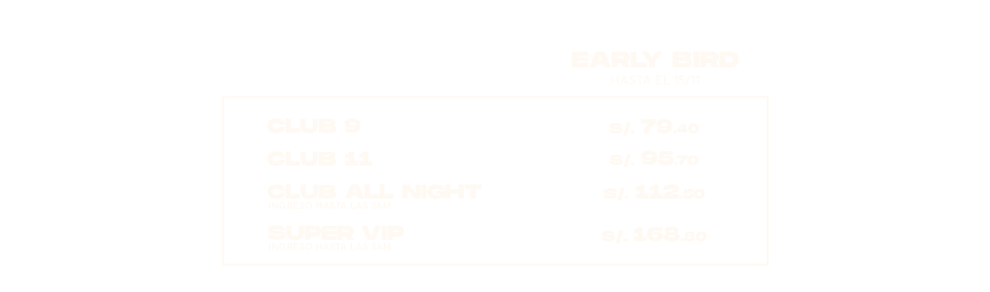 TABLA DE PRECIOS - image