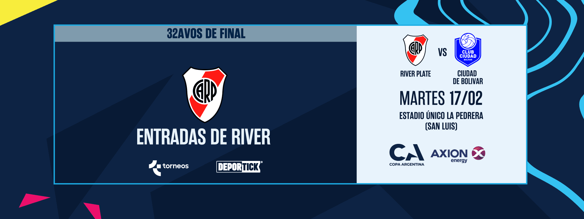 River Plate vs Ciudad de Bolivar - 32avos. Copa Argentina 2026