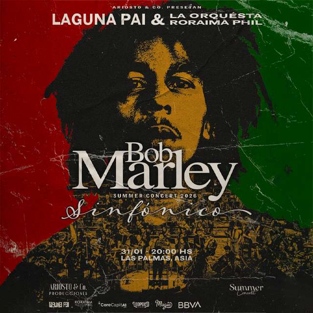 Summer Concert 2026: Bob Marley Sinfónico - Asia en Concha Acústica del Club Las Palmas