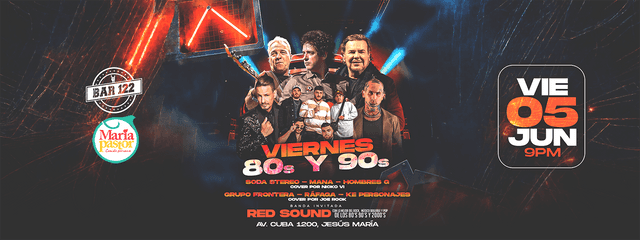 Viernes 80s y 90s - 05 De Junio