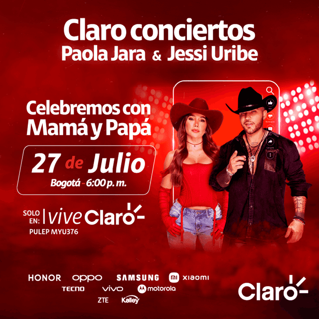 CELEBREMOS CON MAMÁ Y PAPÁ - JESSI URIBE & PAOLA JARA en VIVE CLARO DISTRITO CULTURAL
