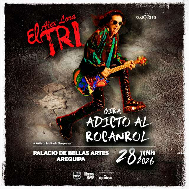 Gira Adicto al Rocanrol con El Tri de México - Arequipa en Teatro de Las Bellas Artes - Arequipa