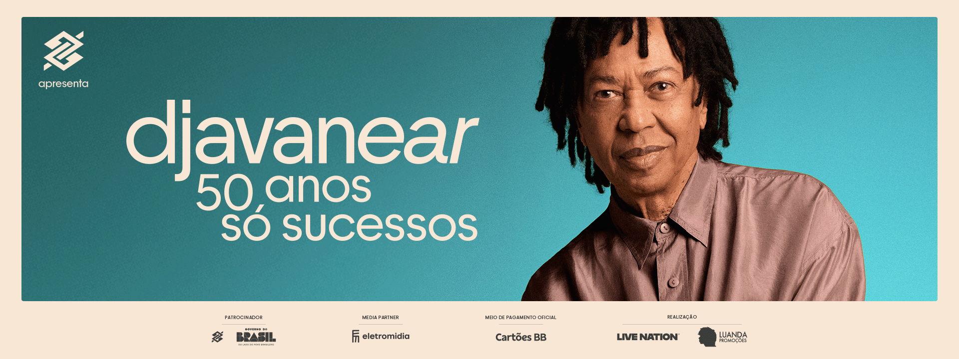 Djavan - Recife - 31/10/2026 - Venda Geral