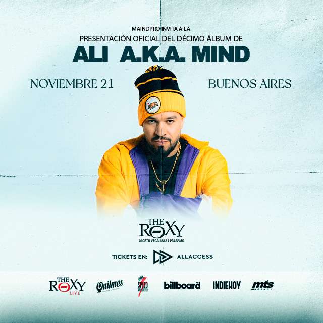 ALI A.K.A. MIND - Honesty World Tour  - 21 de Noviembre