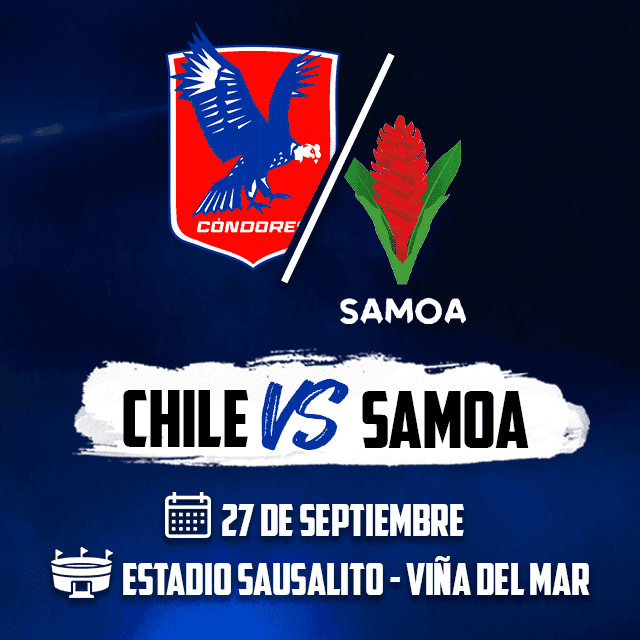 Chile vs Samoa en Estadio Sausalito