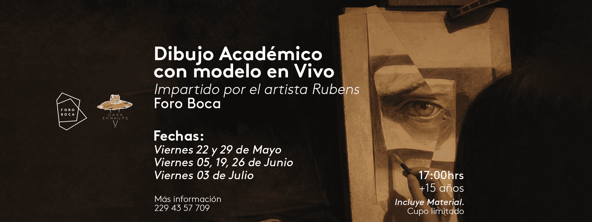 Dibujo Académico con modelo en Vivo