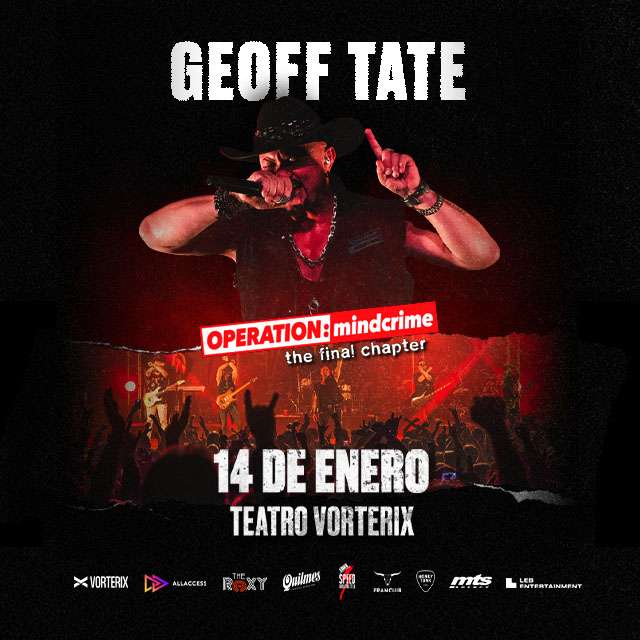 GEOFF TATE – OPERATION: MINDCRIME – THE FINAL CHAPTER TOUR - 14 de Enero