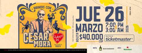 Brindis con Cesar Mora